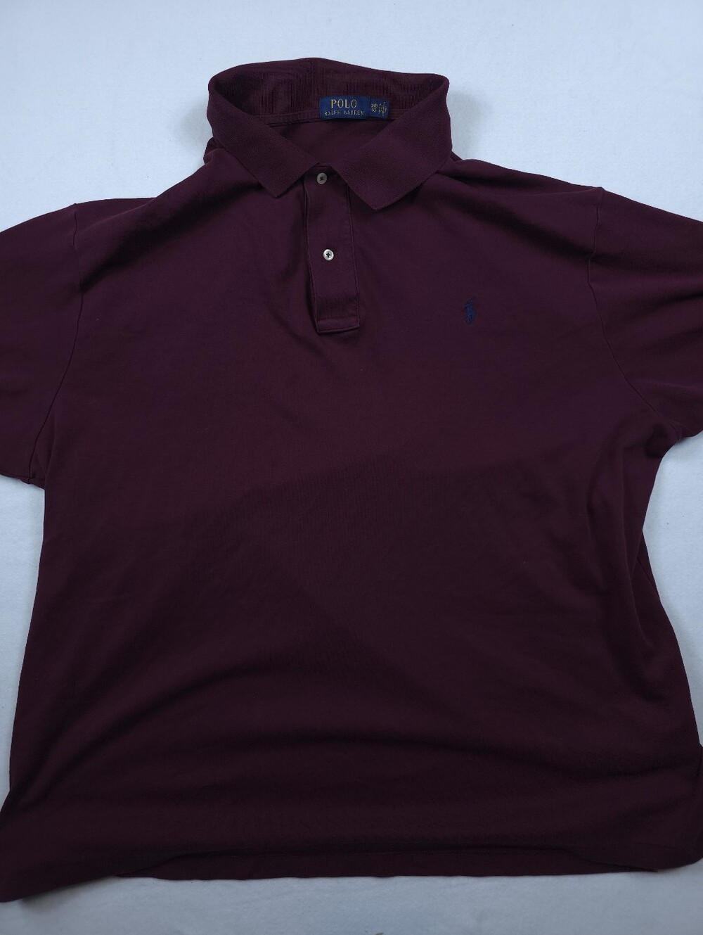 Polo Ralph Lauren Mens 3XB Burgundy Short Sleeve Polo Shirt Big Tall